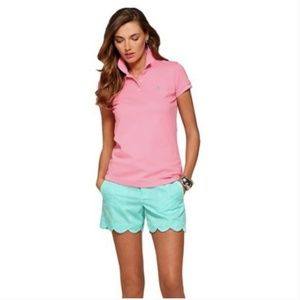 Lilly Pulitzer Chic Fit Pink Short Sleeve Polo